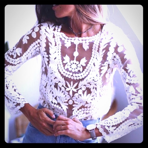 Tops - Amazing Beautiful Hand Crochet Top Size S-M